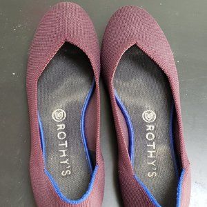 Rothy's The Flat - Wine size 9
